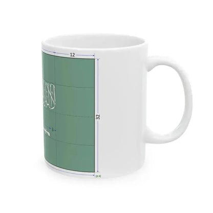 Flag of Saudi Arabia construction sheet (Saudi Arabia) White Coffee Mug - Go Mug Yourself