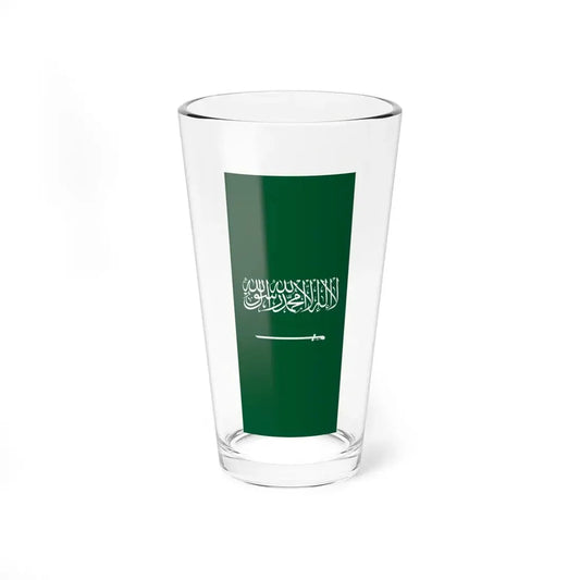Flag of Saudi Arabia Hanging (Saudi Arabia) Pint Glass 16oz 16oz - Go Mug Yourself