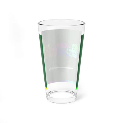 Flag of Saudi Arabia in order of writing later over (Saudi Arabia) Pint Glass 16oz - Go Mug Yourself