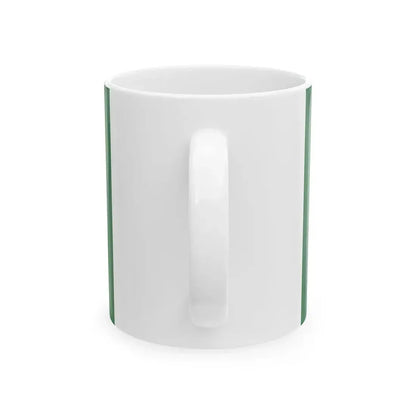 Flag of Saudi Arabia in order of writing later over (Saudi Arabia) White Coffee Mug - Go Mug Yourself