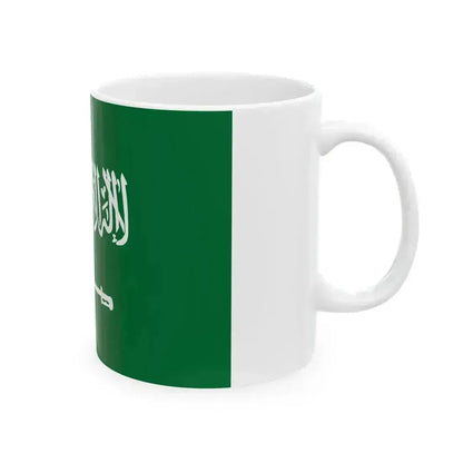 Flag of Saudi Arabia type 3 (Saudi Arabia) White Coffee Mug - Go Mug Yourself
