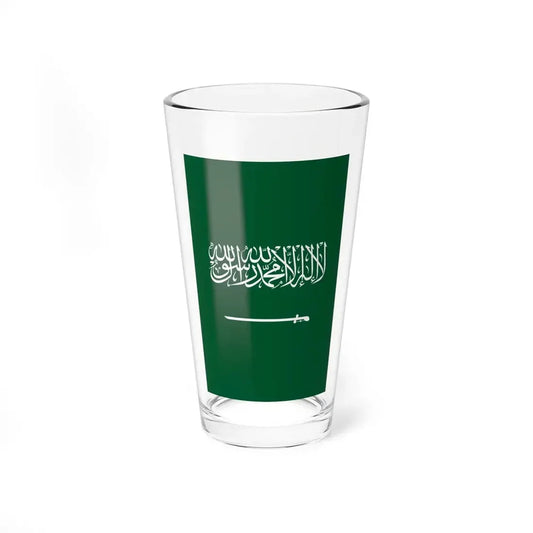 Flag of Saudi Arabia vertical (Saudi Arabia) Pint Glass 16oz 16oz - Go Mug Yourself
