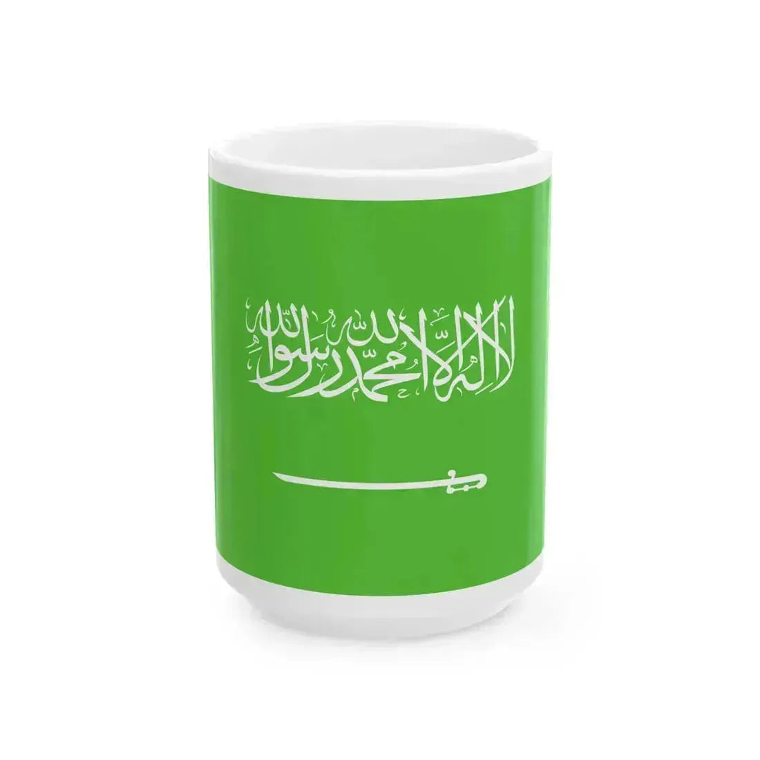 Flag of Saudi Arabia WFB 2000 (Saudi Arabia) White Coffee Mug 15oz - Go Mug Yourself
