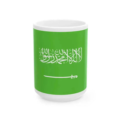 Flag of Saudi Arabia WFB 2000 (Saudi Arabia) White Coffee Mug 15oz - Go Mug Yourself