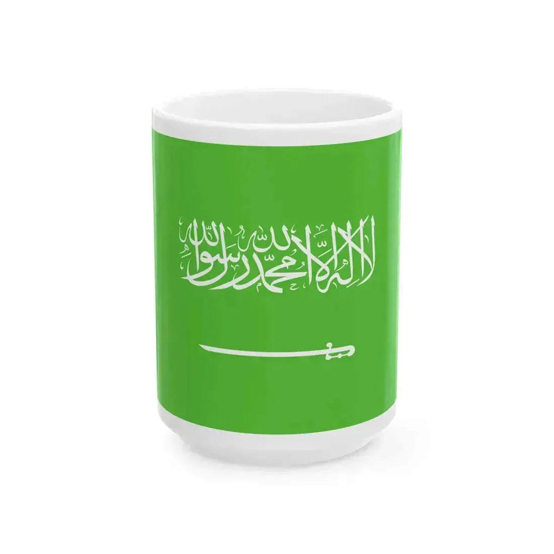 Flag of Saudi Arabia WFB 2000 (Saudi Arabia) White Coffee Mug 15oz - Go Mug Yourself