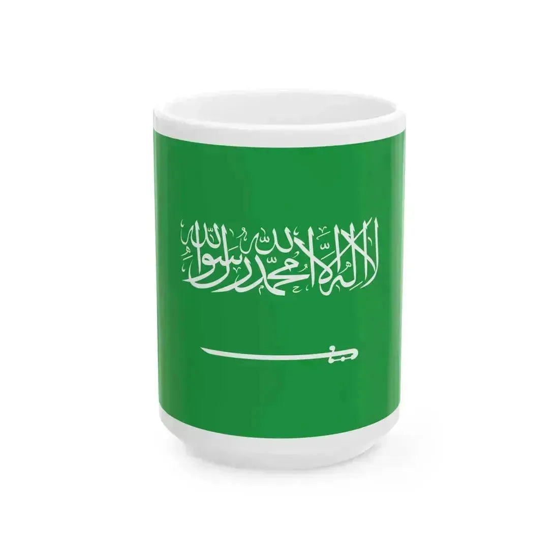 Flag of Saudi Arabia WFB 2004 (Saudi Arabia) White Coffee Mug 15oz - Go Mug Yourself