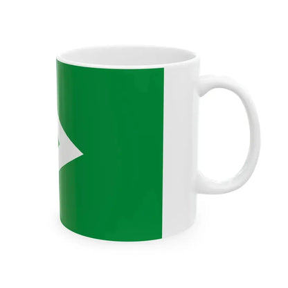 Flag of Sauga Estonia (Estonia) White Coffee Mug - Go Mug Yourself