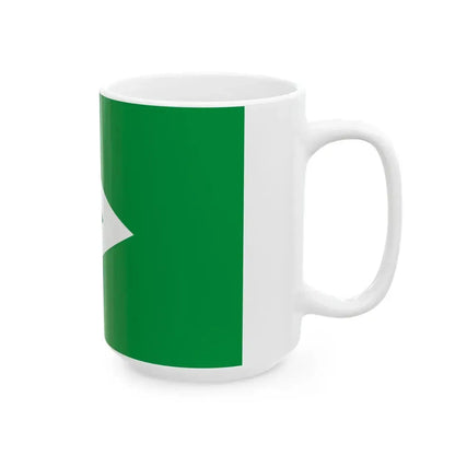 Flag of Sauga Estonia (Estonia) White Coffee Mug - Go Mug Yourself