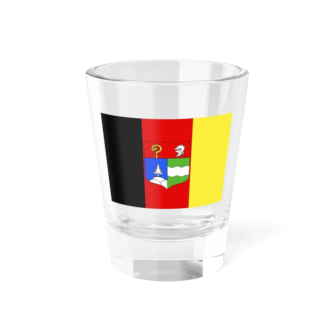 Flag of Saugeais Shot Glass 1.5oz 1.5oz - Go Mug Yourself
