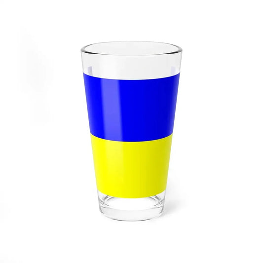 Flag of Saugues (France) Pint Glass 16oz 16oz - Go Mug Yourself