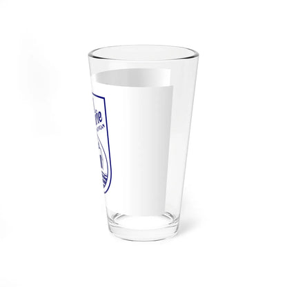 Flag of Sault Ste. Marie Michigan (United States) Pint Glass 16oz - Go Mug Yourself