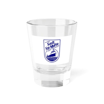 Flag of Sault Ste. Marie Michigan (United States) Shot Glass 1.5oz 1.5oz - Go Mug Yourself