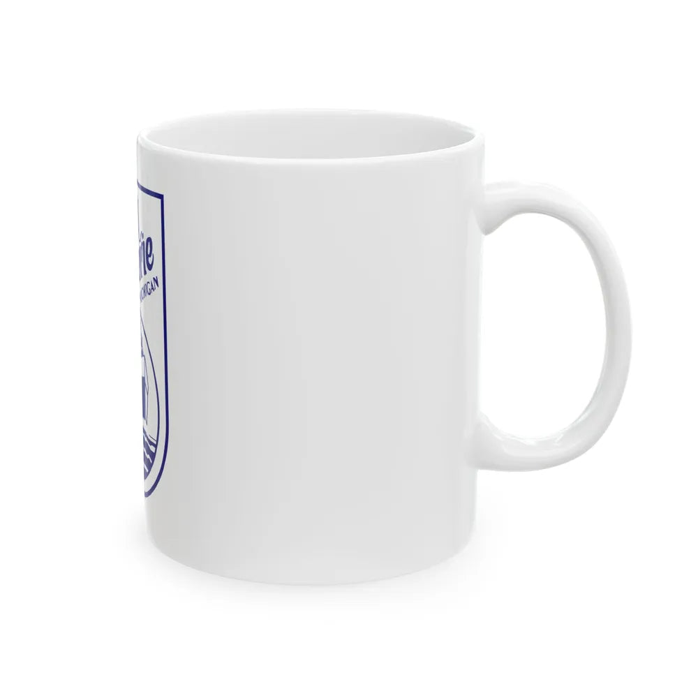 Flag of Sault Ste. Marie Michigan (United States) White Coffee Mug - Go Mug Yourself