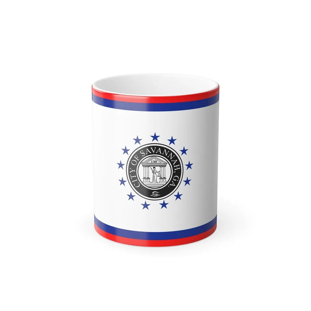Flag of Savannah, Georgia - Color Changing Coffee Mug-11oz-Go Mug Yourself