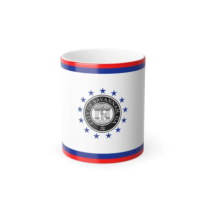 Flag of Savannah, Georgia - Color Changing Coffee Mug-11oz-Go Mug Yourself