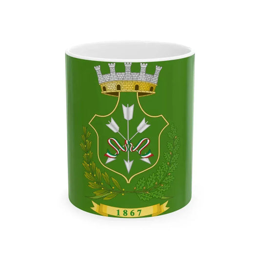 Flag of Saviano (Italy) White Coffee Mug 11oz - Go Mug Yourself
