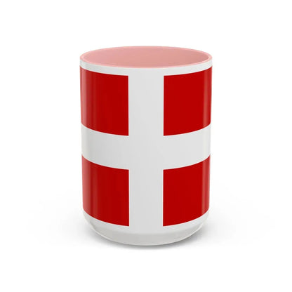 Flag of Savoie France - Accent Coffee Mug 15oz Pink - Go Mug Yourself