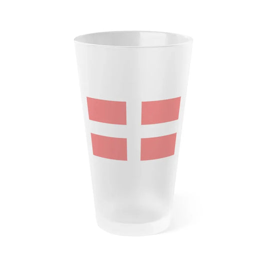 Flag of Savoie France - Frosted Pint Glass 16oz 16oz Frosted - Go Mug Yourself