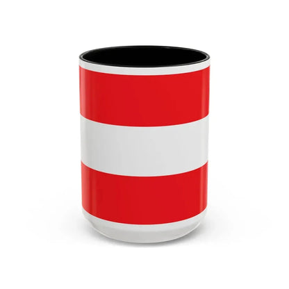 Flag of Savona Italy - Accent Coffee Mug 15oz Black - Go Mug Yourself
