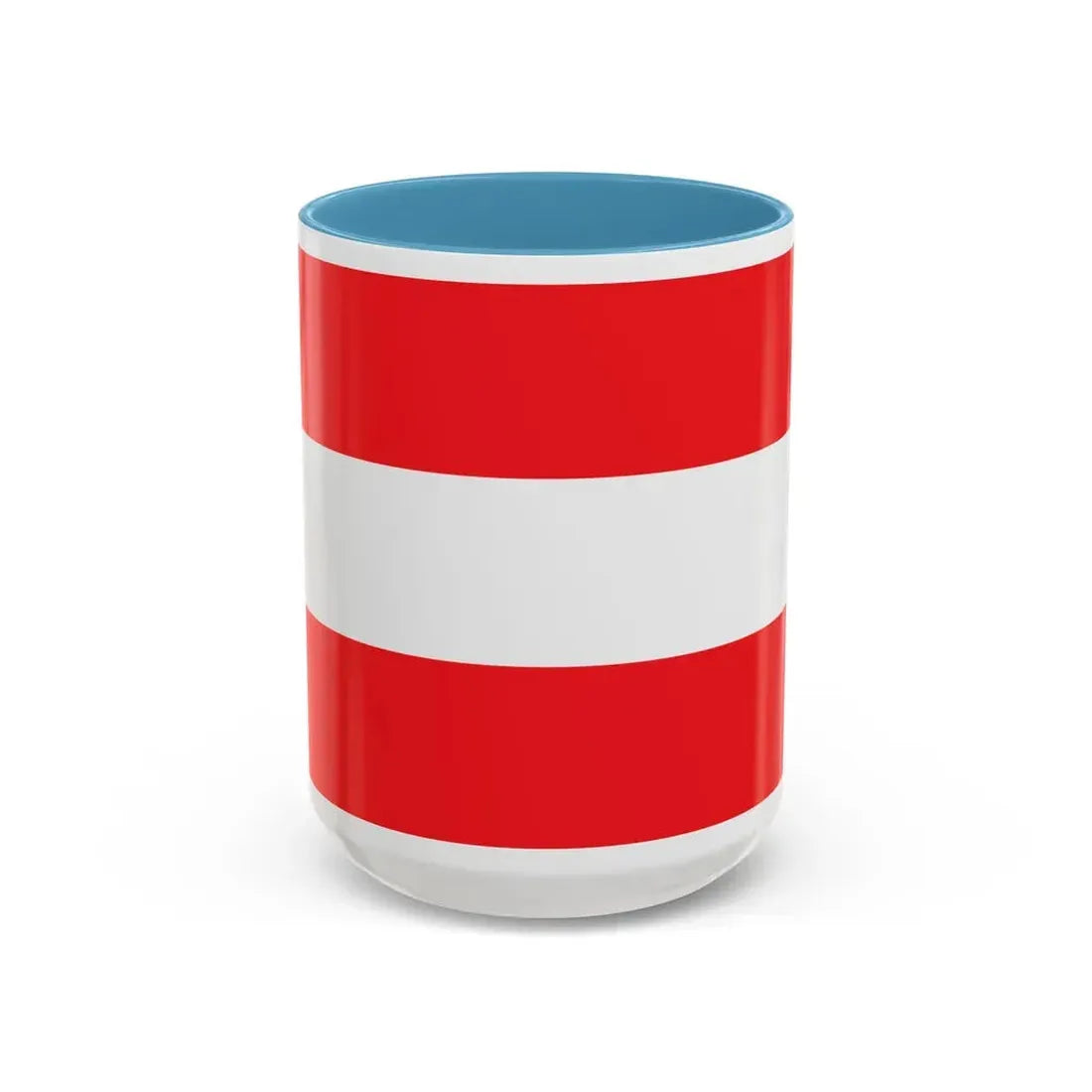 Flag of Savona Italy - Accent Coffee Mug 15oz Light Blue - Go Mug Yourself