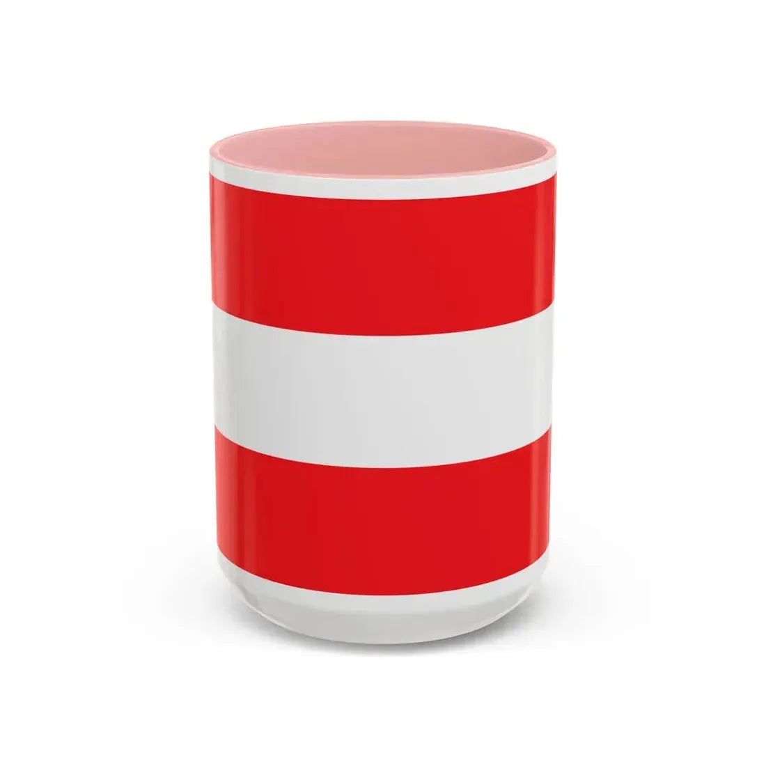 Flag of Savona Italy - Accent Coffee Mug 15oz Pink - Go Mug Yourself