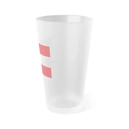 Flag of Savona Italy - Frosted Pint Glass 16oz - Go Mug Yourself