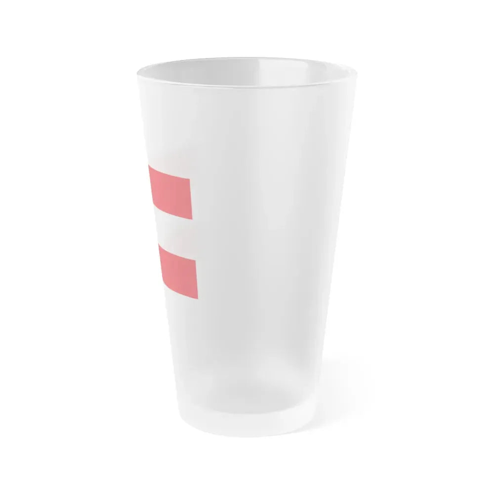Flag of Savona Italy - Frosted Pint Glass 16oz - Go Mug Yourself