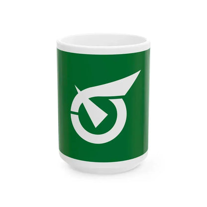 Flag of Sawara Fukuoka (Japan) White Coffee Mug 15oz - Go Mug Yourself
