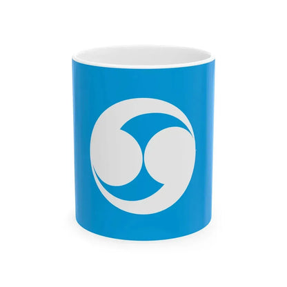 Flag of Sawara Hokkaido 1917-2005 (Japan) White Coffee Mug 11oz - Go Mug Yourself