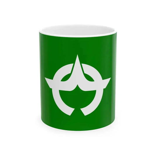 Flag of Sawauchi Iwate 1957-2005 (Japan) White Coffee Mug 11oz - Go Mug Yourself