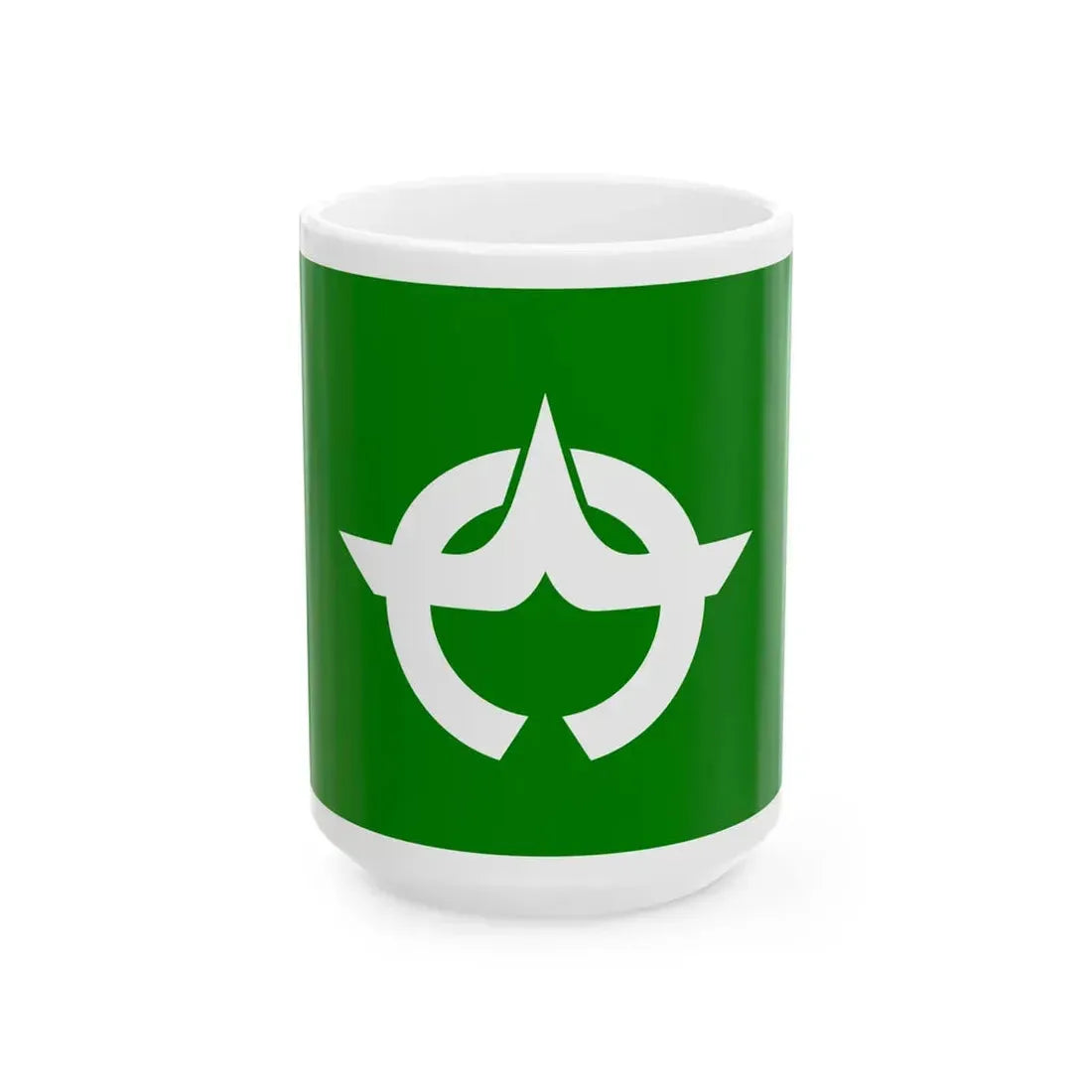 Flag of Sawauchi Iwate 1957-2005 (Japan) White Coffee Mug 15oz - Go Mug Yourself