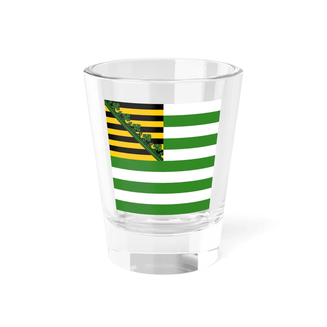 Flag of Saxe-Altenburg 1602 (Germany) Shot Glass 1.5oz 1.5oz - Go Mug Yourself