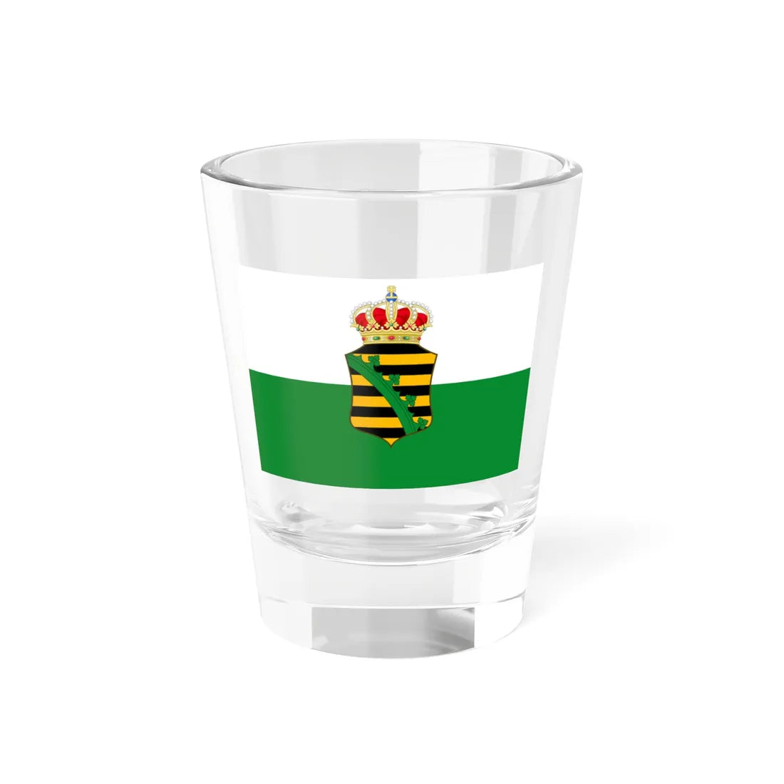 Flag of Saxe-Altenburg 1893 (Germany) Shot Glass 1.5oz 1.5oz - Go Mug Yourself