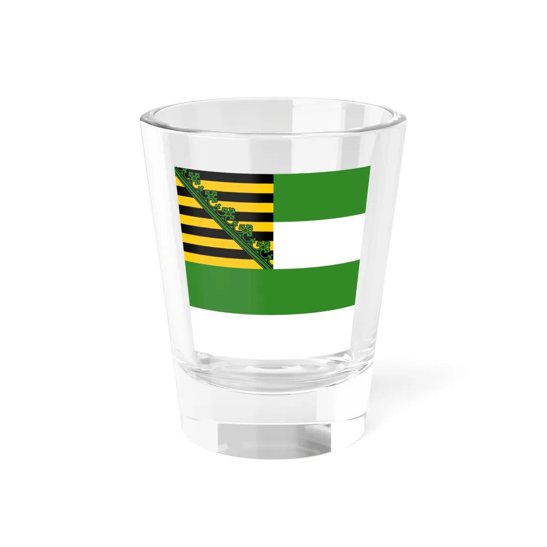 Flag of Saxe-Meiningen 1826 (Germany) Shot Glass 1.5oz 1.5oz - Go Mug Yourself