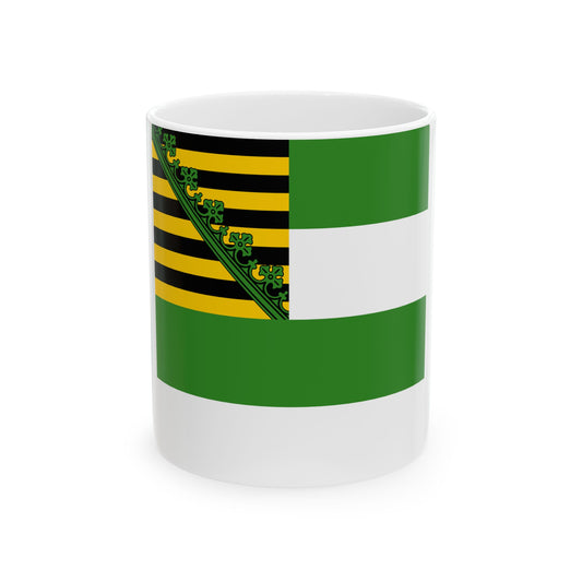 Flag of Saxe-Meiningen 1826 (Germany) White Coffee Mug-11oz-Go Mug Yourself