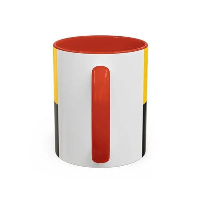 Flag of Saxony Anhalt Germany - Accent Coffee Mug - Go Mug Yourself