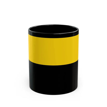 Flag of Saxony Anhalt Germany - Black Coffee Mug 11oz - Go Mug Yourself