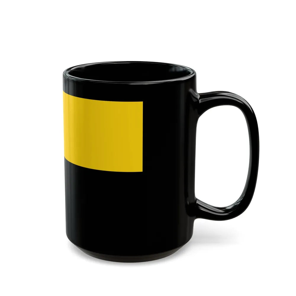 Flag of Saxony Anhalt Germany - Black Coffee Mug-Go Mug Yourself