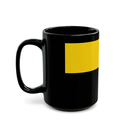 Flag of Saxony Anhalt Germany - Black Coffee Mug-Go Mug Yourself