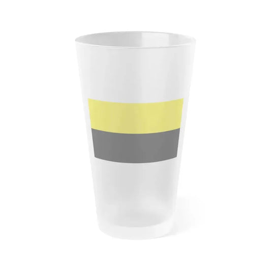 Flag of Saxony Anhalt Germany - Frosted Pint Glass 16oz 16oz Frosted - Go Mug Yourself