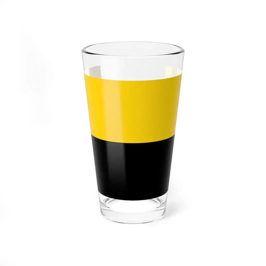Flag of Saxony Anhalt Germany - Pint Glass 16oz 16oz - Go Mug Yourself