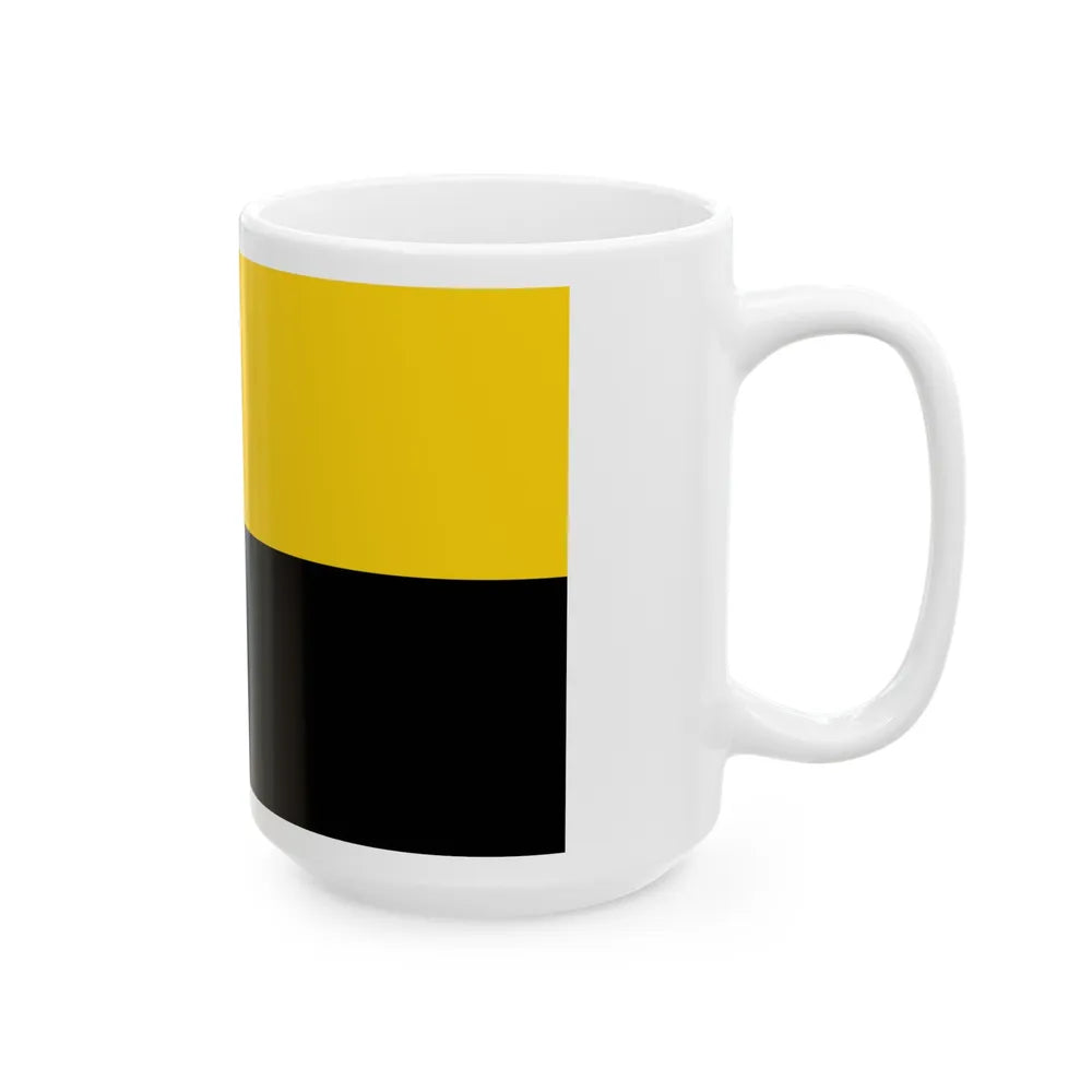 Flag of Saxony Anhalt Germany - White Coffee Mug-Go Mug Yourself