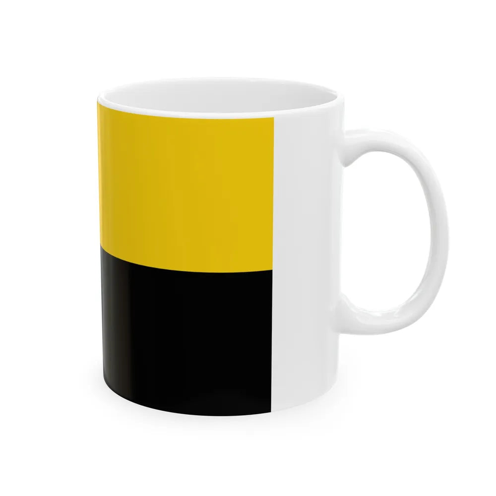 Flag of Saxony Anhalt Germany - White Coffee Mug-Go Mug Yourself