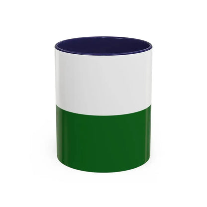 Flag of Saxony Germany - Accent Coffee Mug 11oz Navy - Go Mug Yourself