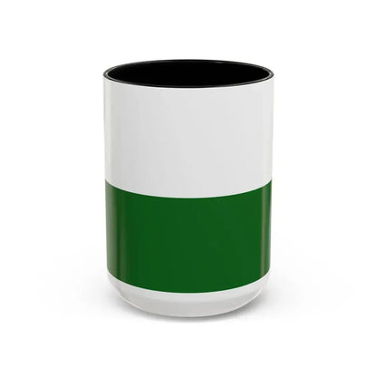 Flag of Saxony Germany - Accent Coffee Mug 15oz Black - Go Mug Yourself