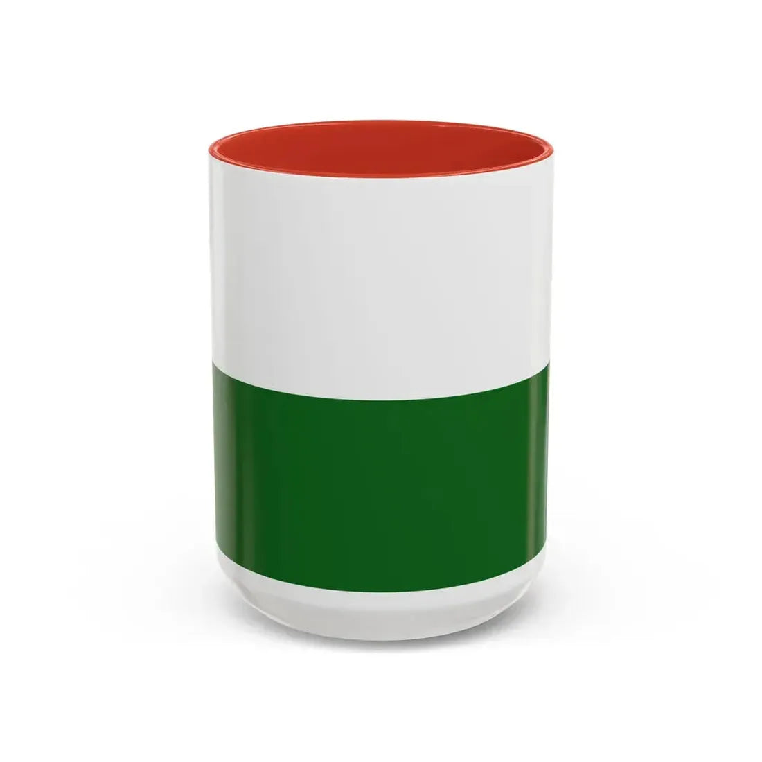 Flag of Saxony Germany - Accent Coffee Mug 15oz Red - Go Mug Yourself