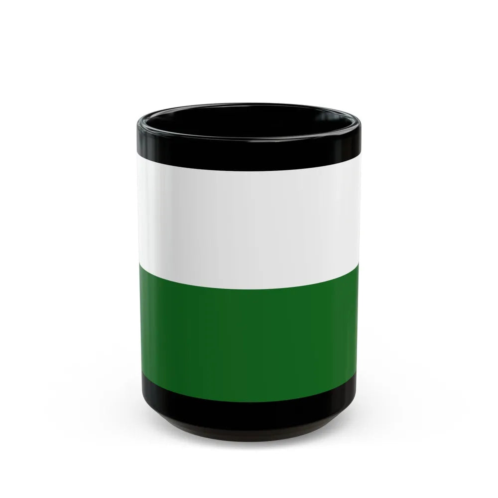 Flag of Saxony Germany - Black Coffee Mug-15oz-Go Mug Yourself