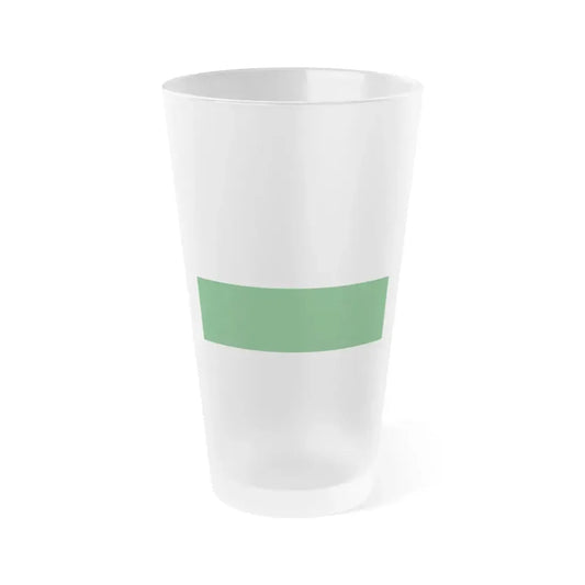 Flag of Saxony Germany - Frosted Pint Glass 16oz 16oz Frosted - Go Mug Yourself