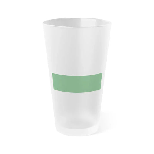 Flag of Saxony Germany - Frosted Pint Glass 16oz 16oz Frosted - Go Mug Yourself