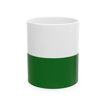 Flag of Saxony (Germany) White Coffee Mug-11oz-Go Mug Yourself
